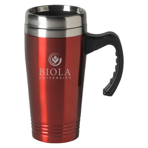 16 Oz. Stainless Insulated w/ Handle by LXG, Red (F22)