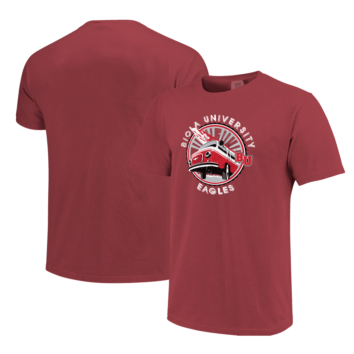Comfort Colors Beach Stamp Tee, Crimson Biola University Campus Store