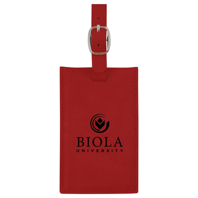 Velour Luggage Tag by LXG, Red (F22)