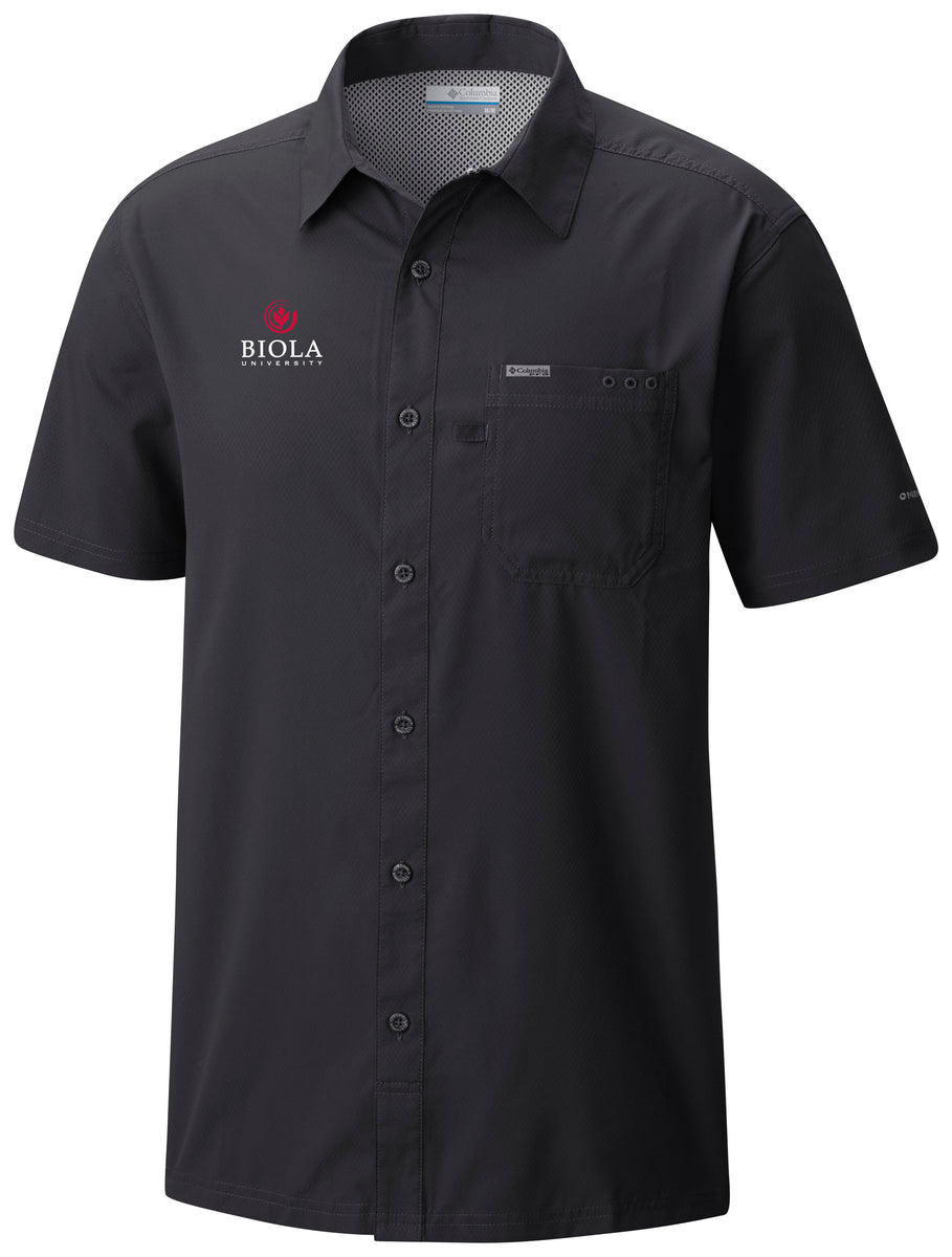 Slack Tide Camp Shirt, Black – Biola University Campus Store