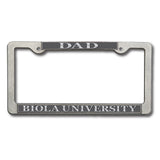 Pewter License Plate Frame | Dad