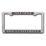Pewter License Plate Frame | Alumni