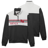 Icon Unisex Colorblock 1/4 Zip | Black