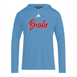 Long Sleeve Hooded Tee | Light Blue