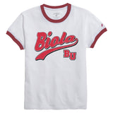 Ladies Intramural Ringer Tee | White
