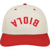 Heritage Twill Adjustable Upside Down | Stone & Red