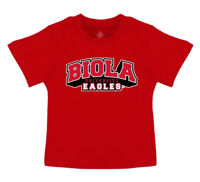 Infant Toddler Short Sleeve T-Shirt, Red (F23)