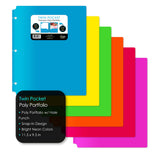 Poly Port Neon Colored 2 PKT Folder