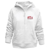 Ladies Asana Half Zip Hoodie | White