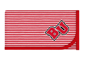 Infant Striped Blanket, Red (F23)