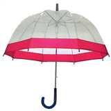 Clear View Dome Umbrella | Red