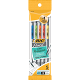 Xtra Precision Mechanical Pencil Clear Barrel .5mm |  5Pk