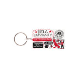 Julia Gash Keychain | White/Red