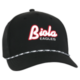 Alto Structured Classic 5-Panel Tech Fabric Cap | Black