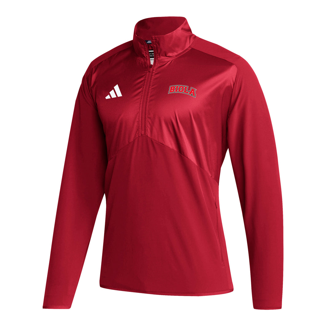 Sideline Woven LS 1/4 Zip, Red (F24)