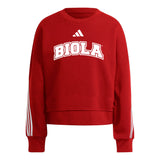 Ladies Three Stripe Crew | Red