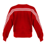 Ladies Three Stripe Crew | Red
