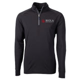 Adapt Eco Knit Stretch Recycled Mens Big & Tall Quarter Zip Pullover | Black