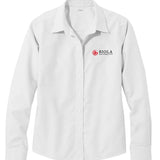 Ladies Wrinkle-Free Classic Oxford Cloth Shirt | White