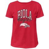 Ladies Vintage Washed Cotton Tee | Red