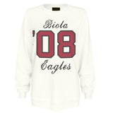 Ladies French Terry Crew | Vintage White