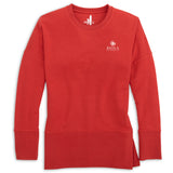 Ladies Brittany Drop Tail Crewneck | Red