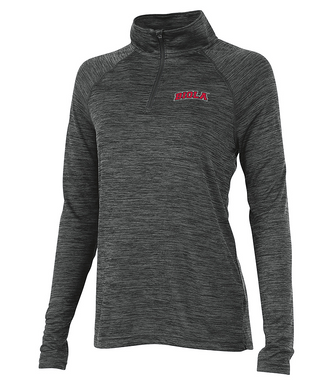 Women's Space Dye Performance Pullover, Black