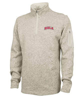 Men's Heather Fleece 1/4 Zip Pullover | Oatmeal