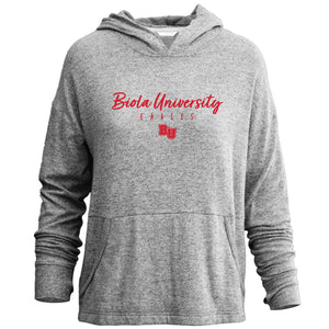 Ladies Wild Flower Fleece Hoodie, Charcoal Heather