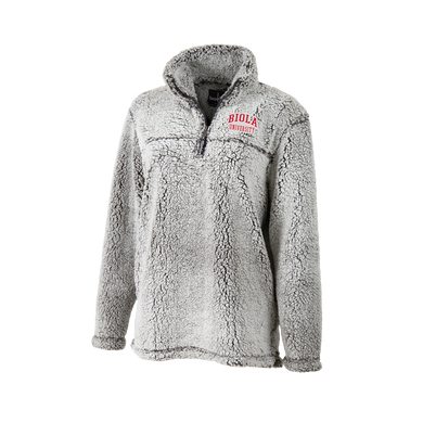 Sherpa Quarter Zip Pullover, Frosty Grey