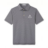 Jubilee Stripe Stretch Jersey Polo | Black