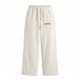 Limited Edition French Terry Wide Leg Dawstring Lounger | Off White
