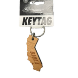 Wooden State Key Tag