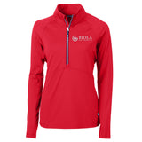 Adapt Eco Knit Stretch Recycled Womens Half Zip Pullover | Red