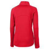 Adapt Eco Knit Stretch Recycled Womens Half Zip Pullover | Red