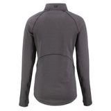 Peshastin Eco Fleece Recycled Womens Half Zip Pullover | Black Heather