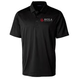 Prospect Eco Textured Stretch Recycled Mens Short Sleeve Polo | Black