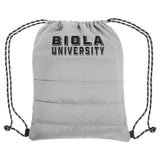 Puffy Quilted Drawstring Bag | Grey