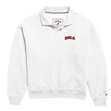 Victory Springs Ladies Collar Pullover | Heather Varsity White
