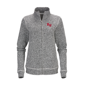 Ladies Alpine Full Zip, Black Heather