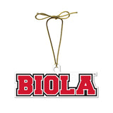 Quincy Biola Christmas Tree Ornament | Red