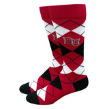 Dress Argyle Mid-Calf Sock | Navy/White/Red (Size M)
