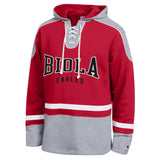Fleece Hockey Hood | Scarlet/Grey/White Trim