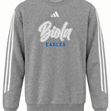 Fashion 3-Stripe Crew | Heather Gray