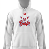 Ladies Fashion 3-Stripe Hoodie | White
