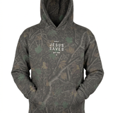 Jesus Saves Isaiah 53:5 Hood | Darkwood Camo