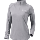 Ladies Flop Shot 1/4 Zip, Cool Grey