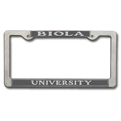 Heavy Duty Pewter License Plate Frame