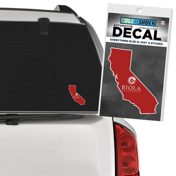 Biola State Shape Decal by CDI
