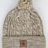 Aspen Cable Knit Beanie W/Pom